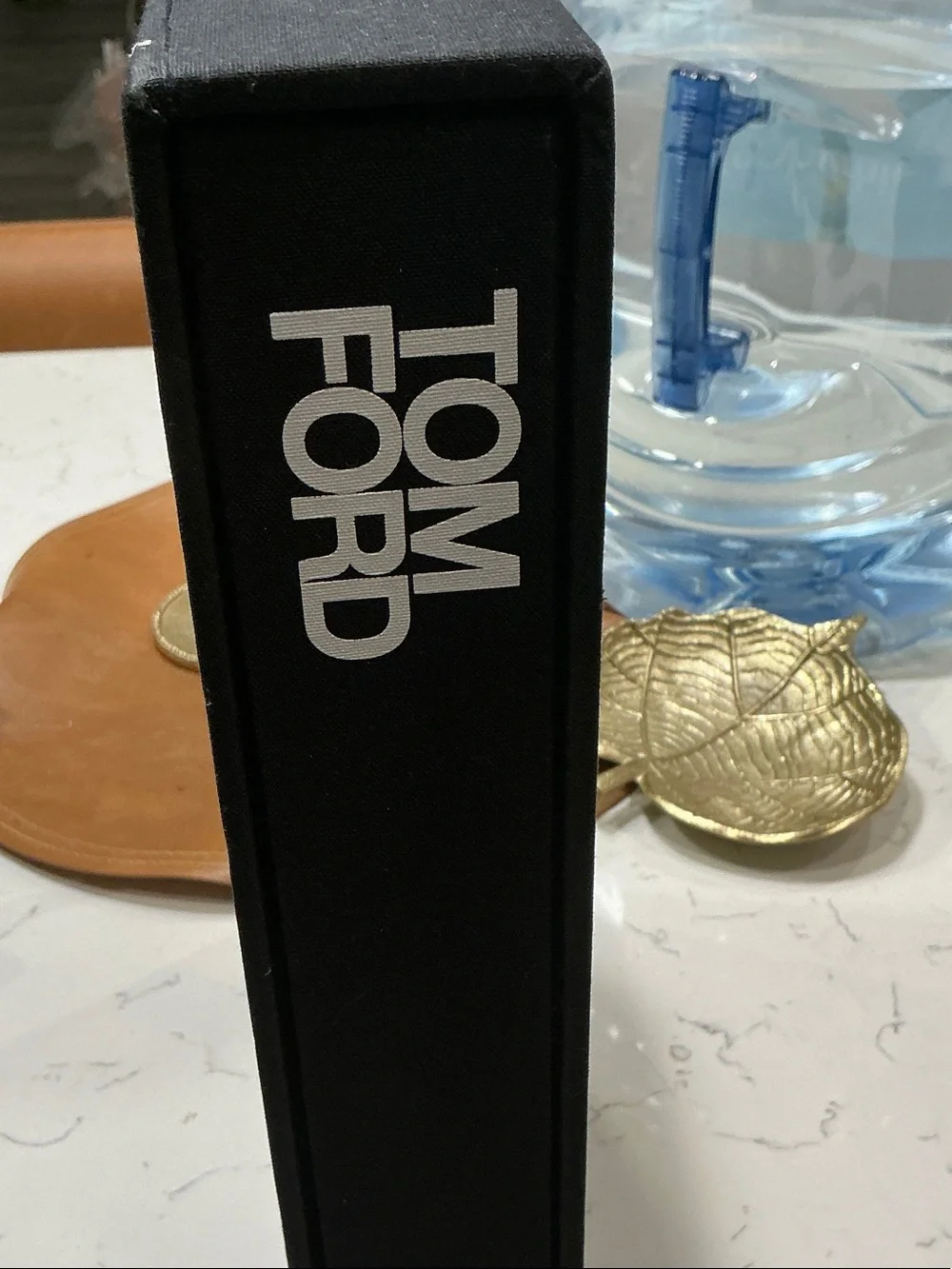 Tom Ford Black and White Oversized Logo Box Top